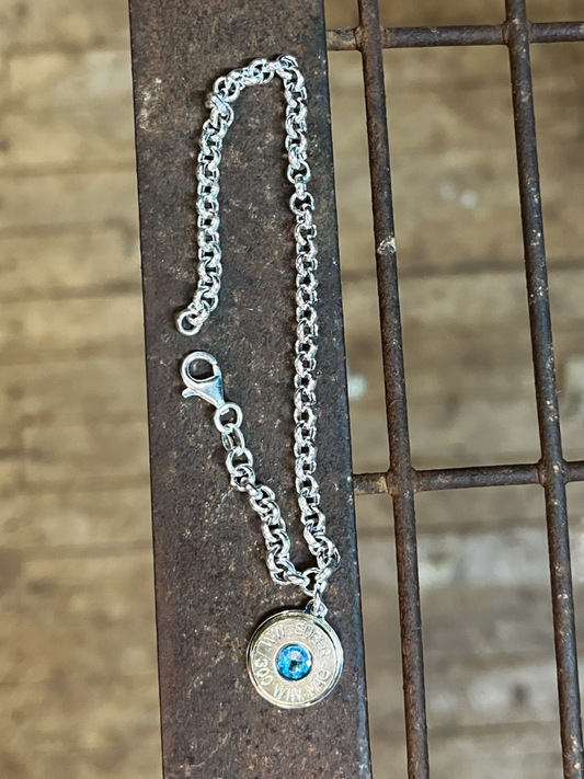 Sterling Silver Bullet Bracelet