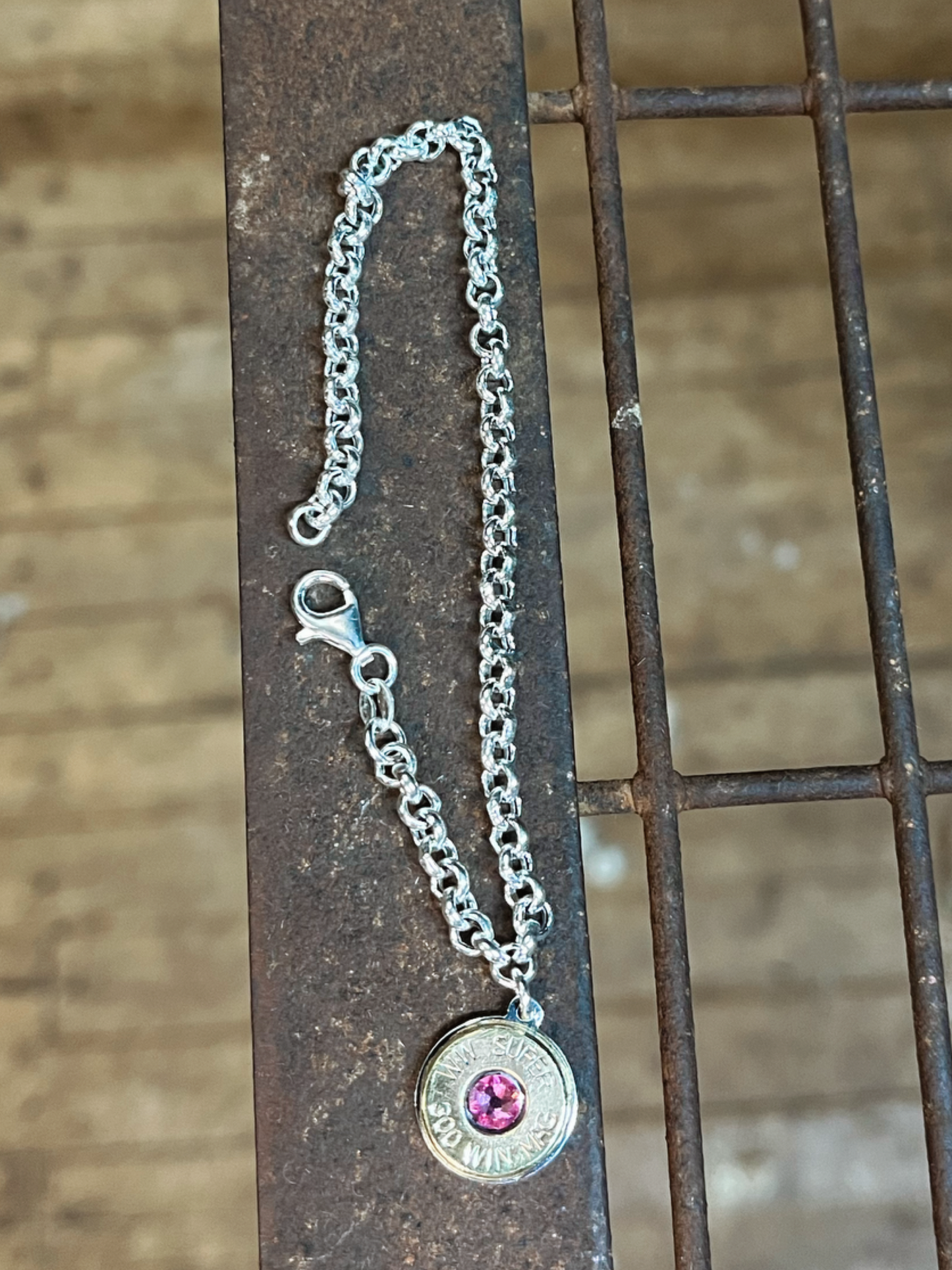 Sterling Silver Bullet Bracelet
