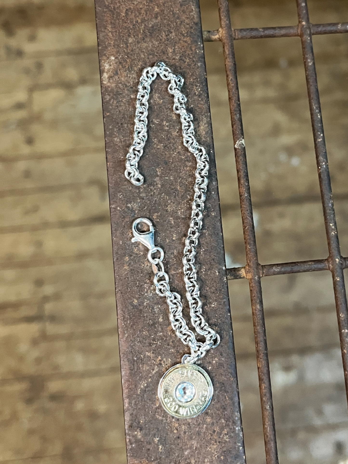 Sterling Silver Bullet Bracelet