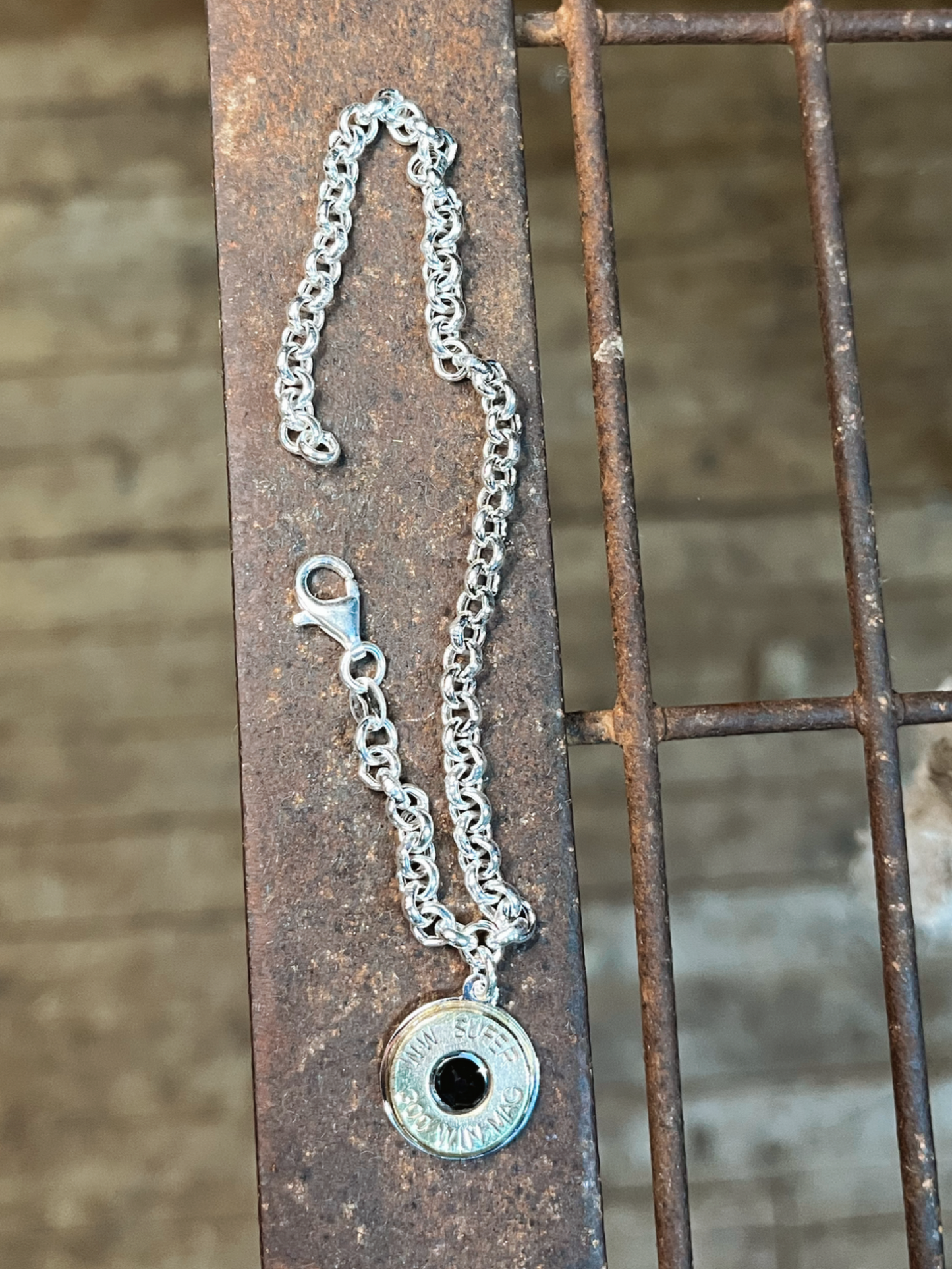 Sterling Silver Bullet Bracelet