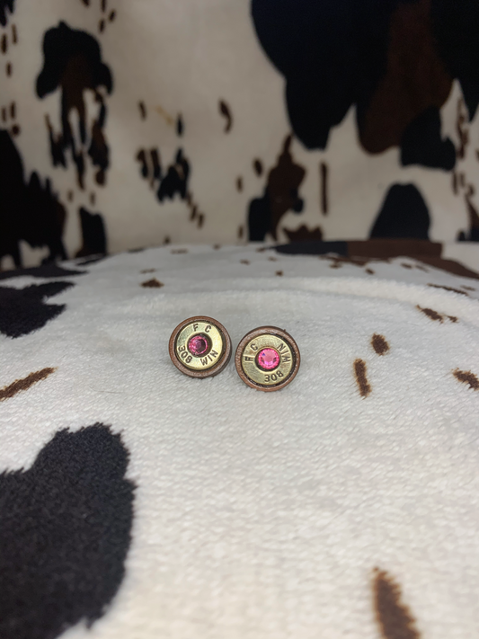 Swarovski Bullet Studs with Wood ID