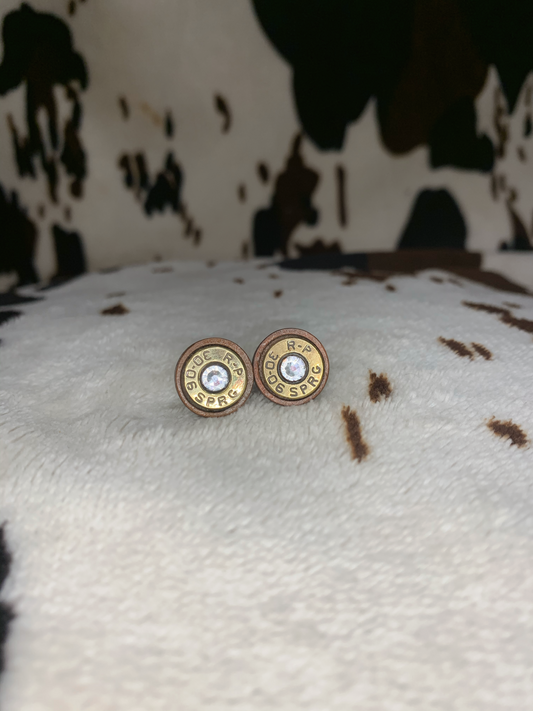 Swarovski Bullet Studs with Wood ID