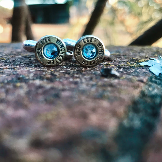 Swarovski Bullet Cuff Links