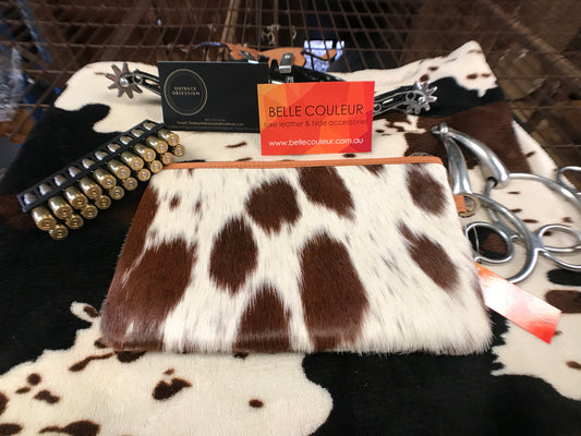 Clara Cowhide Clutch